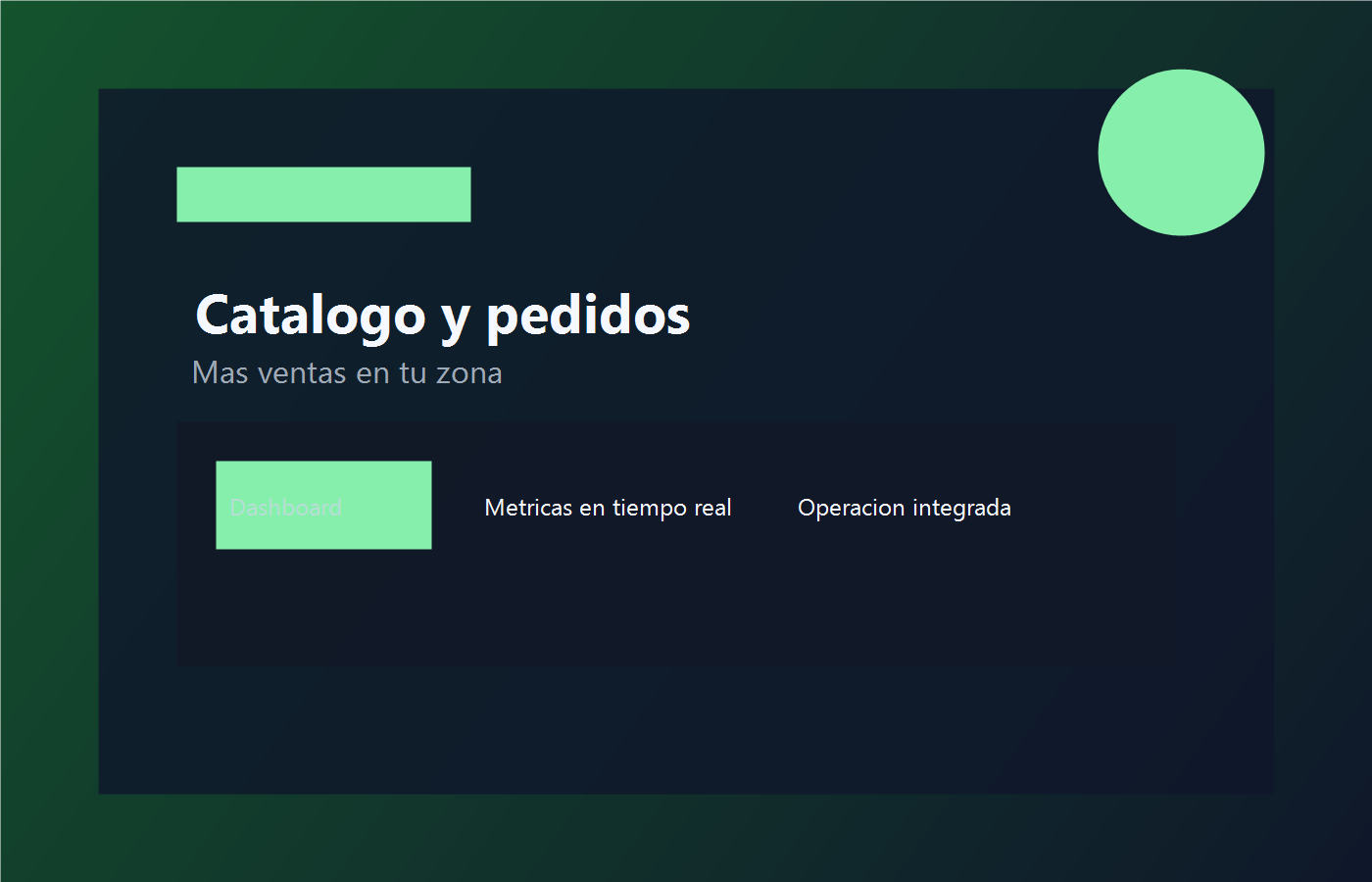 Catalogo digital con pedidos de clientes cercanos